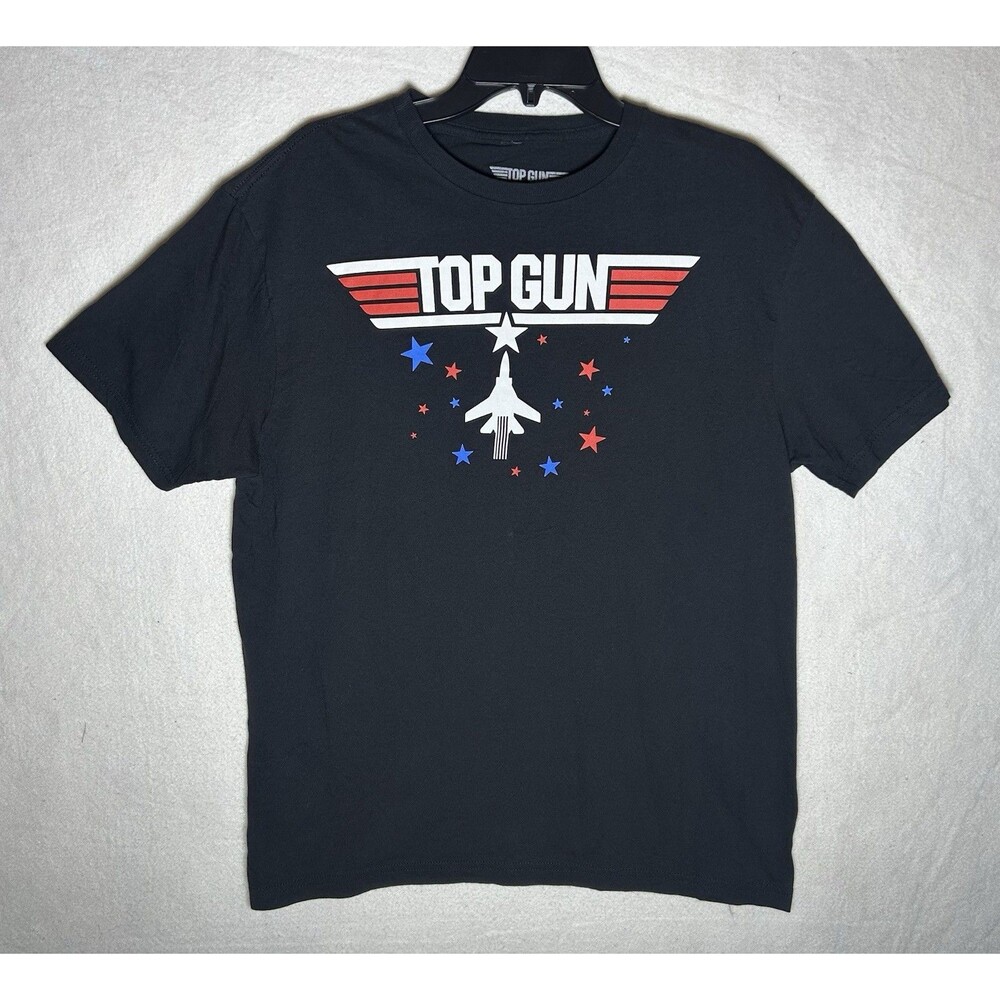 Top Gun Movie Black Graphic T-Shirt Short Sleeve, Size XL (46/48)